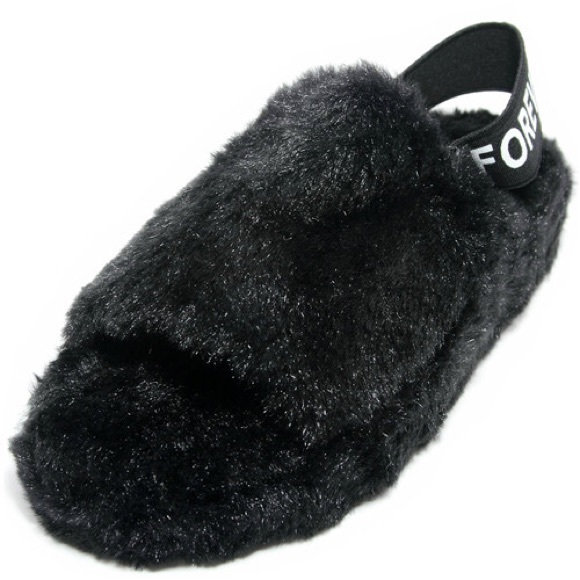 Women Fur Slides Sandals - Picture 2 of 4
